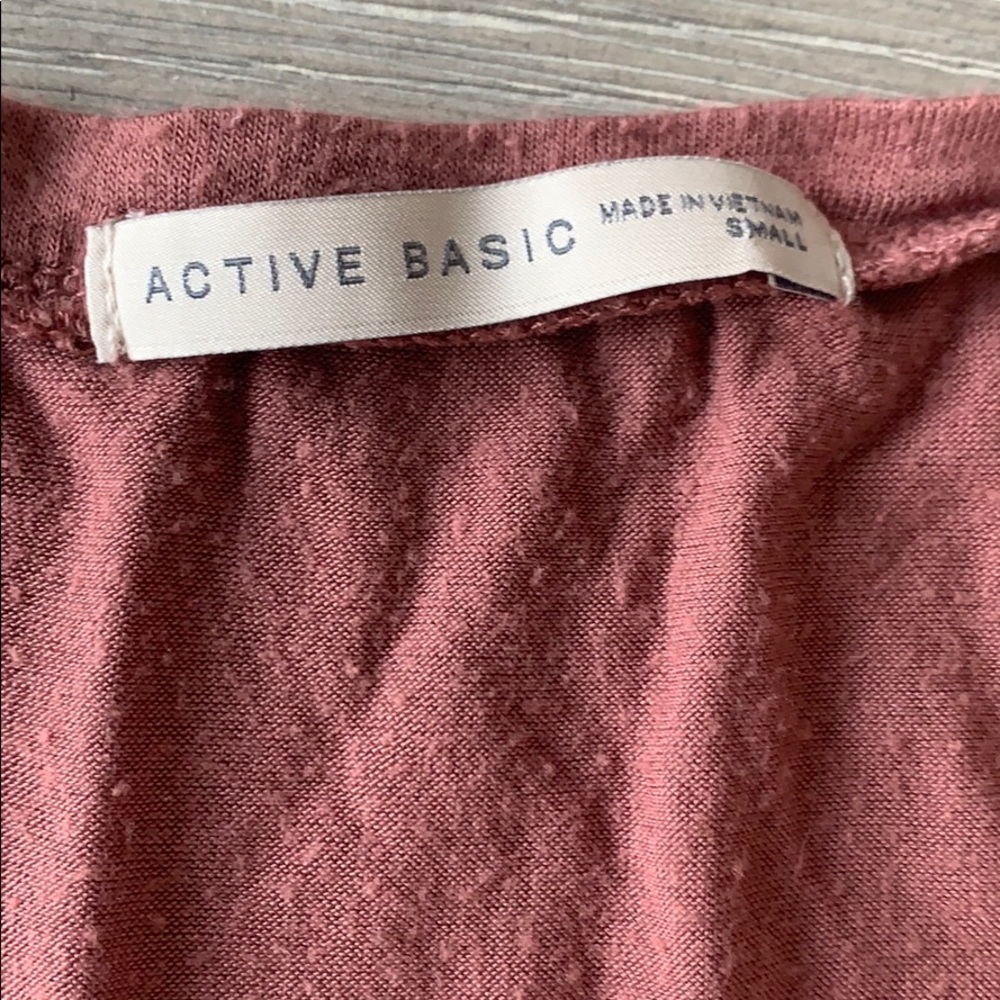 Pastel Maroon Tee - Picture 2 of 2